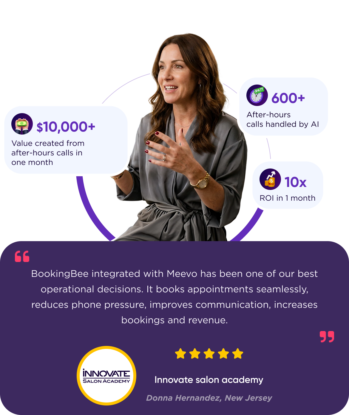 Landing page hero visual