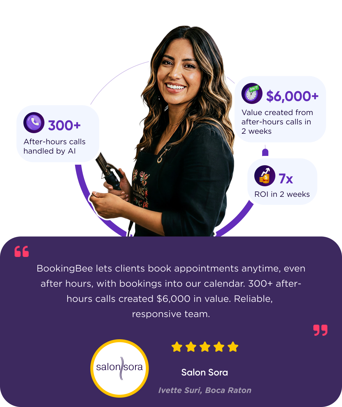 Landing page hero visual