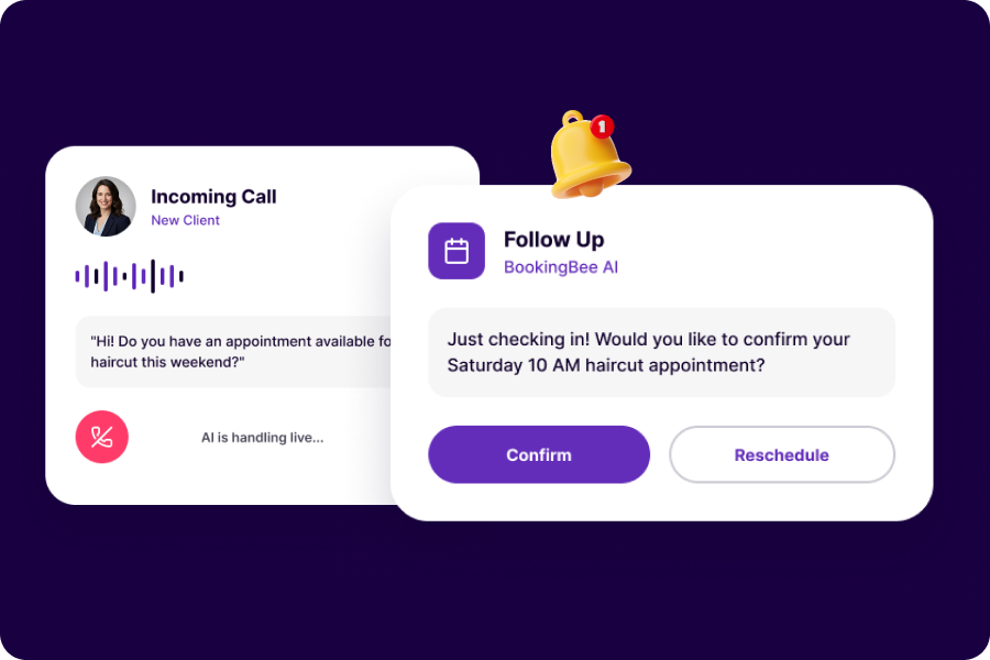 Incoming call card