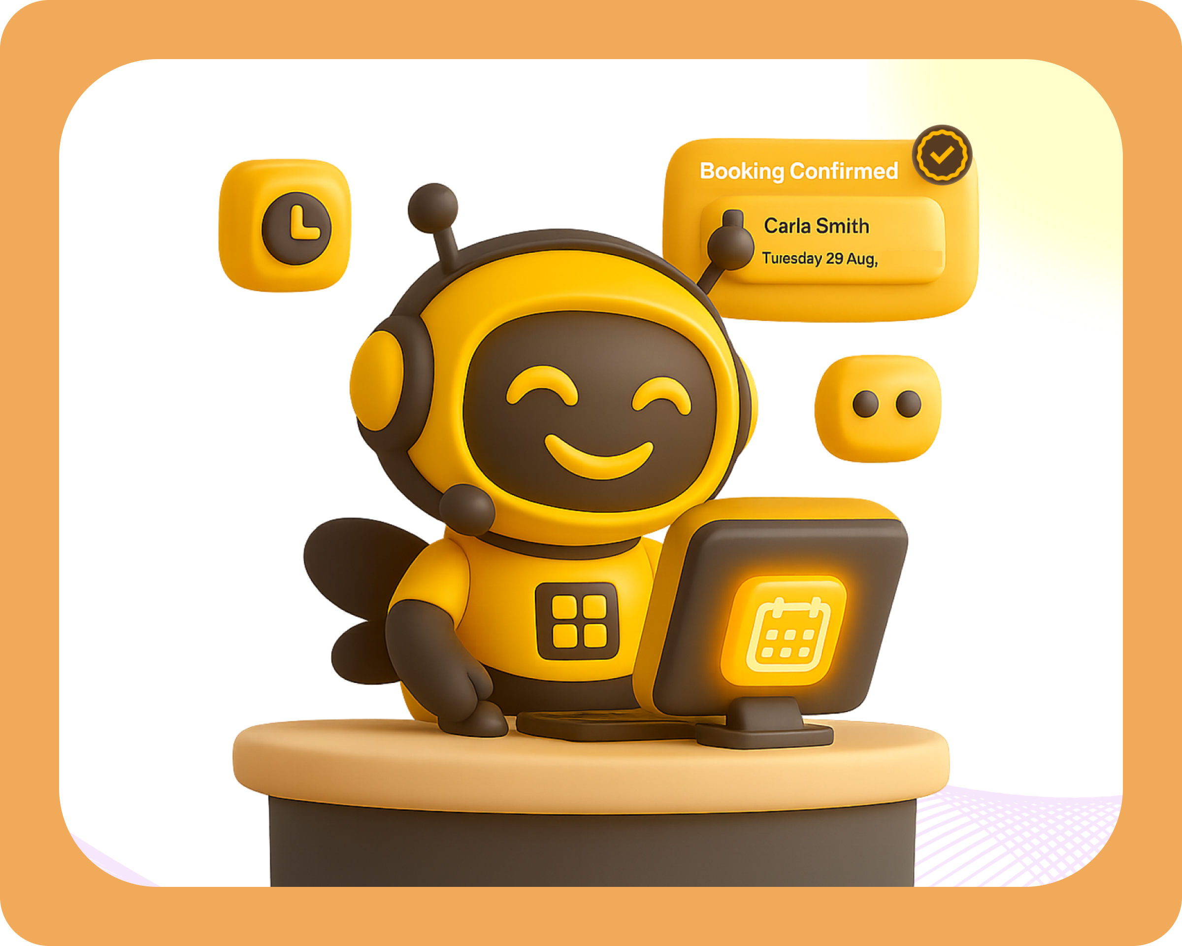 Salon Staff Efficiently Managing Appointments and Client Interactions at the Front Desk Using AI 
