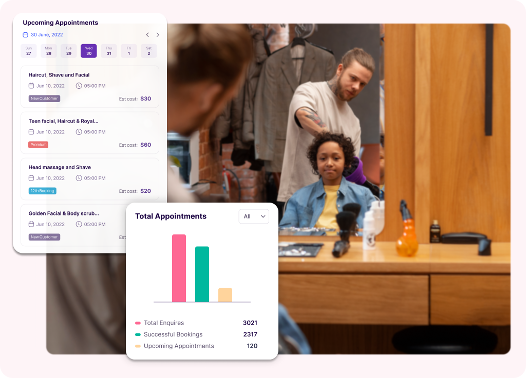 Hair Salon Booking Software