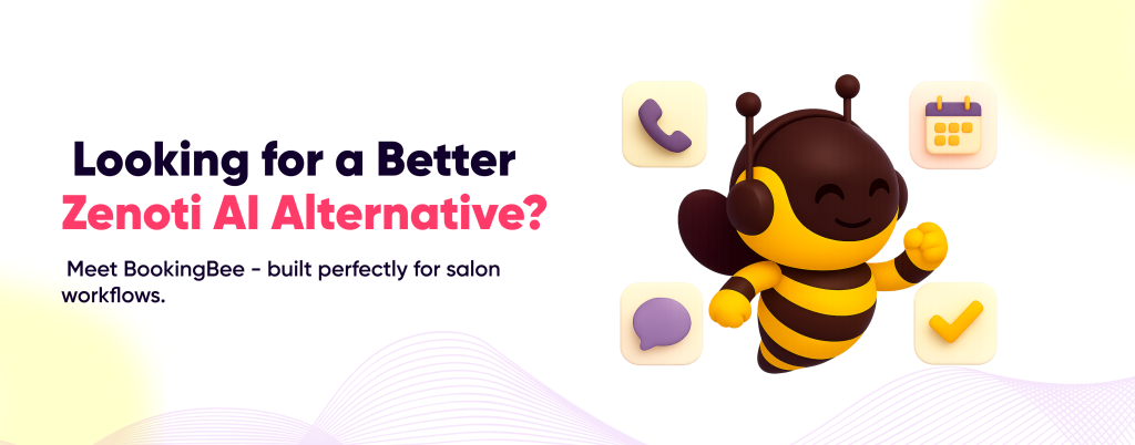 BookingBee’s AI Receptionist better than Zenoti AI