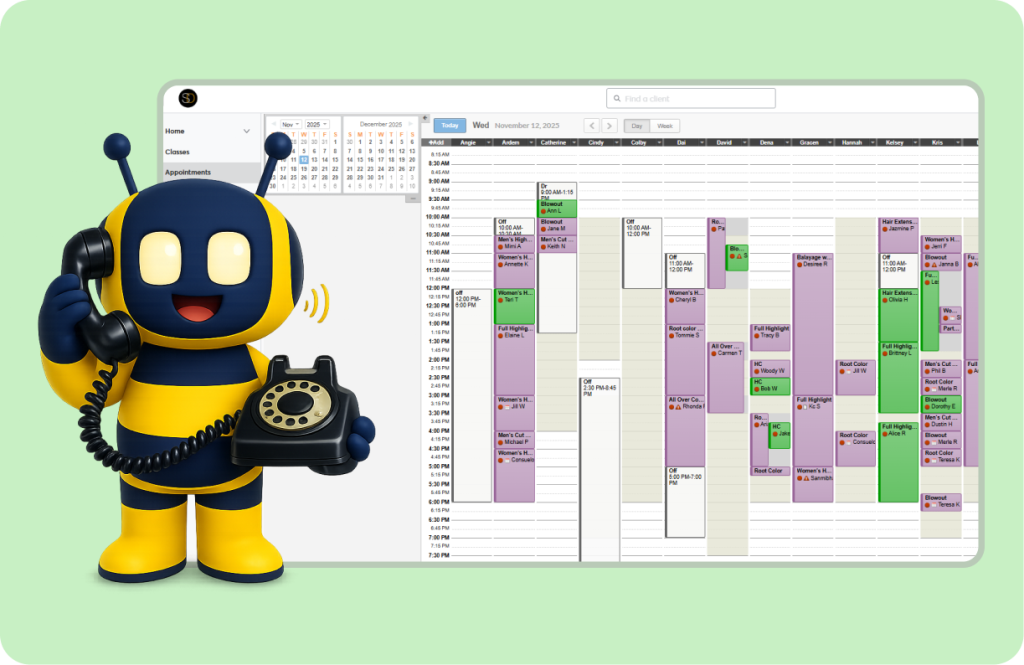 Salon Appointments Booked
